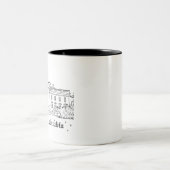 Tasse 2 Couleurs Maison Blanche Vacances Dessin Vacances Art Voyage (Centre)