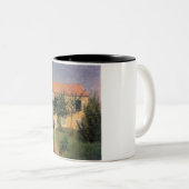 Tasse 2 Couleurs Maison de campagne italienne avec toit rouge (Devant droit)