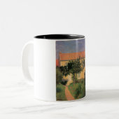 Tasse 2 Couleurs Maison de campagne italienne avec toit rouge (Devant gauche)