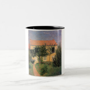 Tasse 2 Couleurs Maison de campagne italienne avec toit rouge