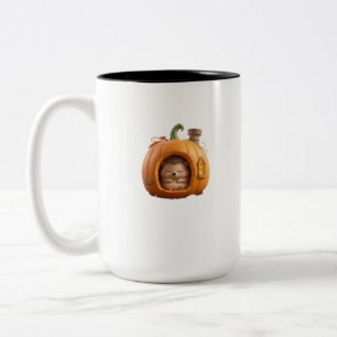 Tasse 2 Couleurs Maison de citrouille de dessin animé 3D mignonne C