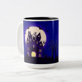 Tasse 2 Couleurs Maison de Lune Hantée (Devant gauche)