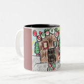 Tasse 2 Couleurs maison de pain d'épice (Devant gauche)