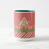 Tasse 2 Couleurs Maison de pain d'épices de Noël Chocolat chaud (Centre)