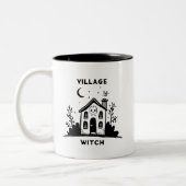 Tasse 2 Couleurs Maison de Sorcière Whimsical Village Cute (Gauche)
