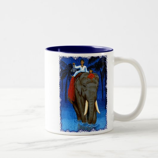 Tasse 2 Couleurs "Maison d'équitation " (Droit)