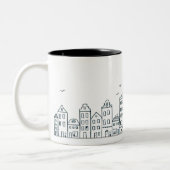 Tasse 2 Couleurs Maisons d'Amsterdam (Gauche)