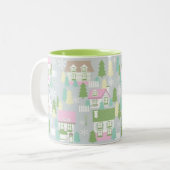Tasse 2 Couleurs Maisons de Noël (Devant gauche)
