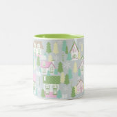 Tasse 2 Couleurs Maisons de Noël (Centre)