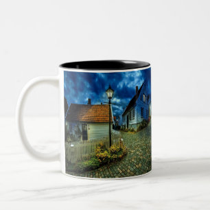 Tasse 2 Couleurs maisons sur routes de pierre