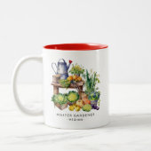 Tasse 2 Couleurs Maître Gardener personnalisé (Gauche)