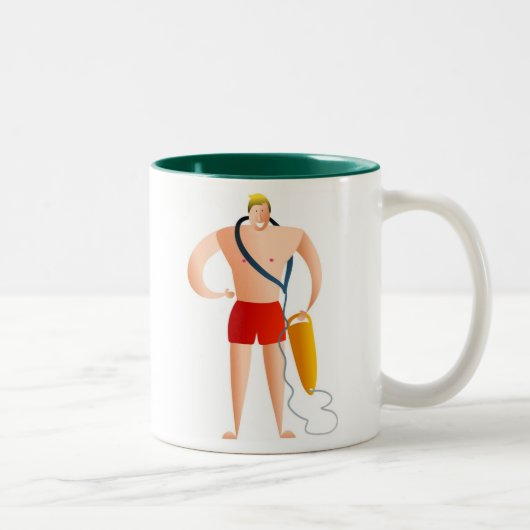 Tasse 2 Couleurs Maître nageur (Droit)