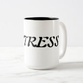 TASSE 2 COULEURS MAÎTRESSE (Devant droit)
