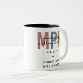 Tasse 2 Couleurs Maîtrise personnalisée en santé publique (Devant droit)