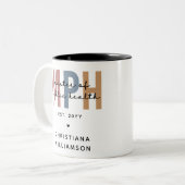 Tasse 2 Couleurs Maîtrise personnalisée en santé publique (Devant gauche)