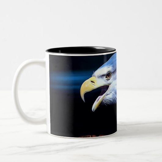 Tasse 2 Couleurs Majestic Bald Eagle (Gauche)