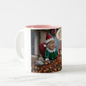 Tasse 2 Couleurs Make Christmas Great Again Funny Trump  (Devant gauche)