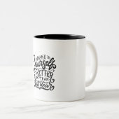 Tasse 2 Couleurs make your self better then last year (Devant droit)