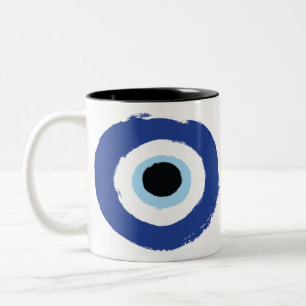 Tasse 2 Couleurs Mal Oeil Artiste Bleu Grec
