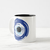 Tasse 2 Couleurs Mal Oeil Artiste Bleu Grec (Devant gauche)