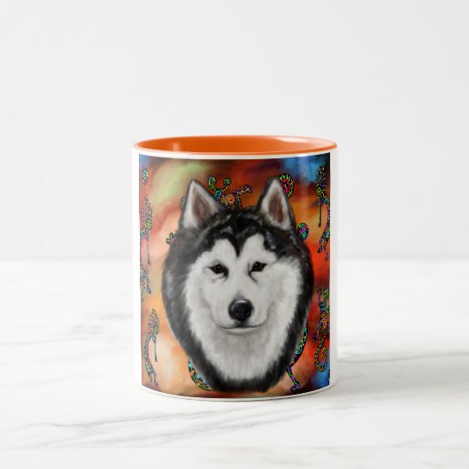 TASSE 2 COULEURS MALAMUTE ALASKA (Centre)