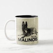Tasse 2 Couleurs Malinois - berger belge - Mechelaar - Maligator (Gauche)