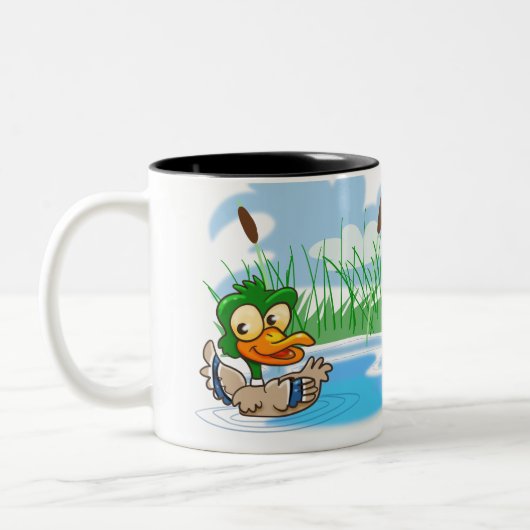 Tasse 2 Couleurs Mallard Duck (Gauche)