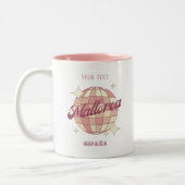 Tasse 2 Couleurs Mallorca Espagne vacances d'été rose (Gauche)