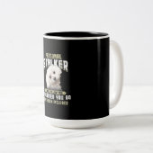 Tasse 2 Couleurs maltese personal stalker je vous suivrai où (Devant droit)