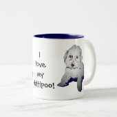 Tasse 2 Couleurs Maltipoo Cute Puppy (Devant droit)