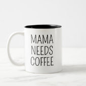 Tasse 2 Couleurs Mama a besoin de café (Gauche)
