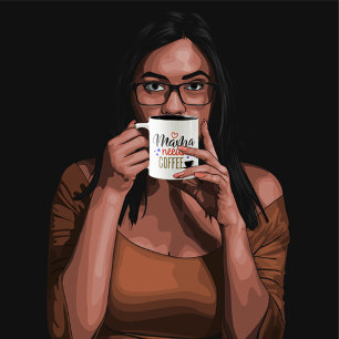 Tasse 2 Couleurs Mama a besoin de café Personnaliser