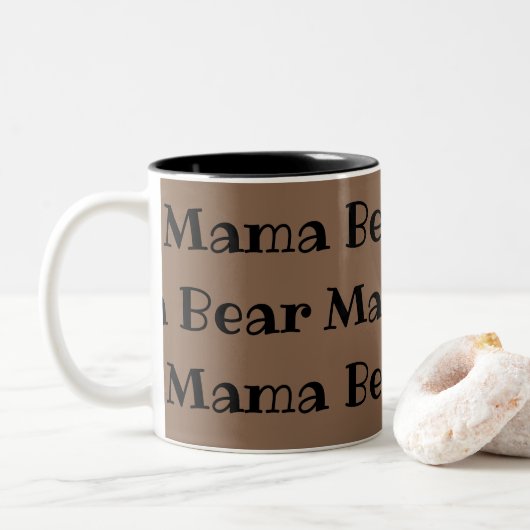 Tasse 2 Couleurs Mama Bear (Avec donut)