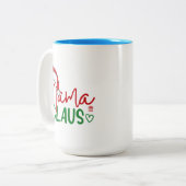 Tasse 2 Couleurs Mama Claus Christmas Design-60094 (Devant gauche)