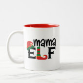 Tasse 2 Couleurs Mama Elf (Gauche)