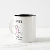 Tasse 2 Couleurs Mamacorn Unicorn (Devant gauche)