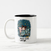 Tasse 2 Couleurs Maman a besoin d'une nuit silencieuse (Gauche)
