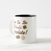 Tasse 2 Couleurs Maman à être chocolat (Devant gauche)