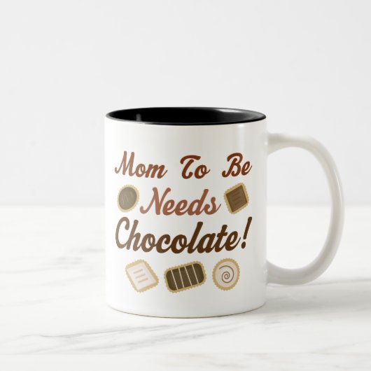 Tasse 2 Couleurs Maman à être chocolat (Droit)