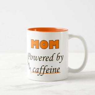 Tasse 2 Couleurs maman Alimentée par la caféine