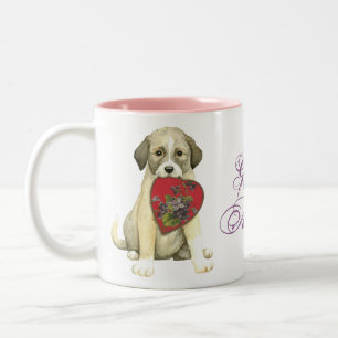 Tasse 2 Couleurs Maman anatolienne de coeur de chien de berger