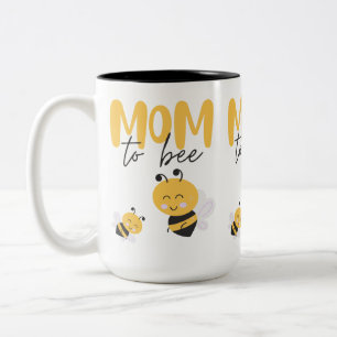 Tasse 2 Couleurs Maman Bientôt Bébé Abeille