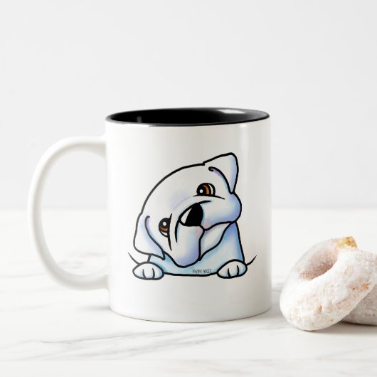 Tasse 2 Couleurs Maman Bouledogue (Avec donut)