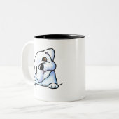 Tasse 2 Couleurs Maman Bouledogue (Devant gauche)