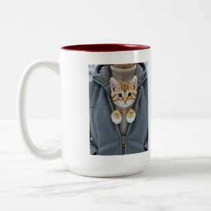 Tasse 2 Couleurs Maman chat parfaite, merci de ne pas toucher