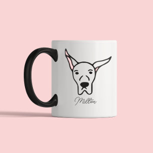 Tasse 2 Couleurs Maman Chien Mignon Papa Chien Grand Danois
