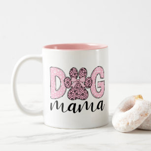 Tasse 2 Couleurs Maman Chien Rose