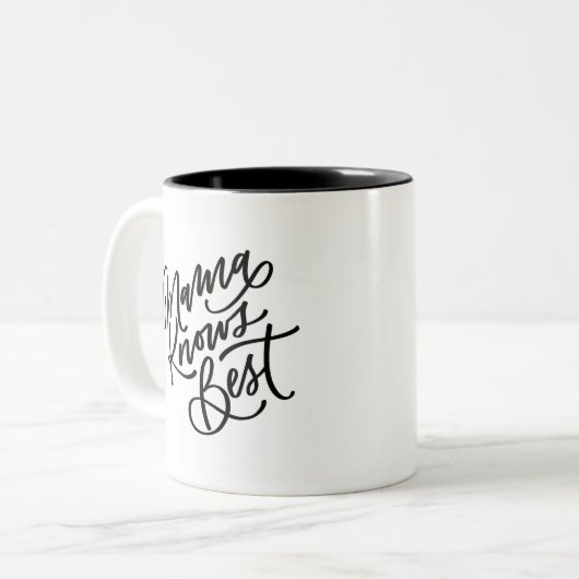 Tasse 2 Couleurs Maman connaît le mieux (Devant gauche)