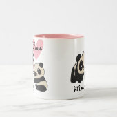 Tasse 2 Couleurs Maman d'amour des pandas I (Centre)