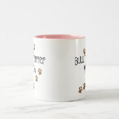 Tasse 2 Couleurs Maman de bull-terrier (Centre)